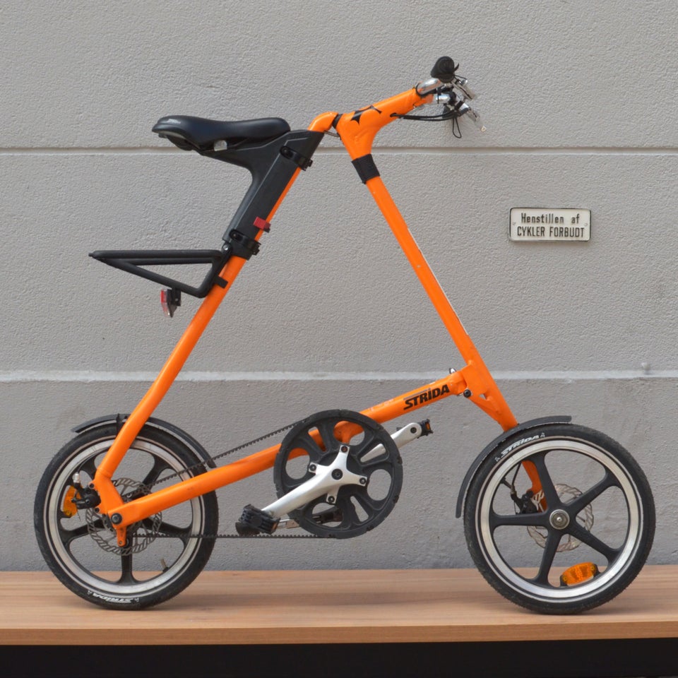 Orange Strida LT - Fabriksny Strida foldecykel s...