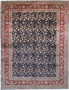 Originalt persisk tæppe Khorasan Mashad top højlandsuld mønstret igennem - Tæ...