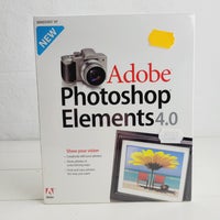 ⭐️- Adobe Photoshop Elements 4.0 - NY aldrig brugt