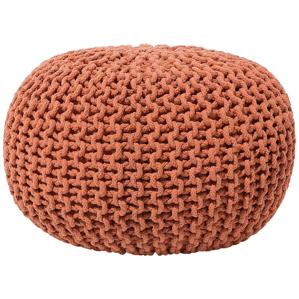 Puf Strikket 50x35 cm Kobber CONRAD