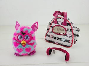 Furby Boom Blue And Pink Hearts 2012 Hasbro