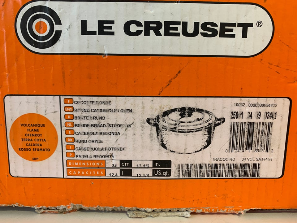 Suppegryde, Le Creuset, 12,4 l.