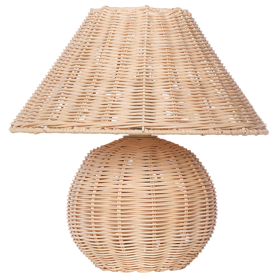 Rattan-bordlampe natur CINDER