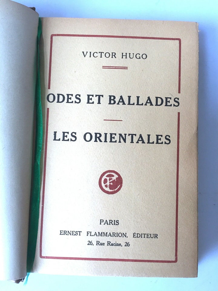 Victor Hugo - Odes et Ballades 