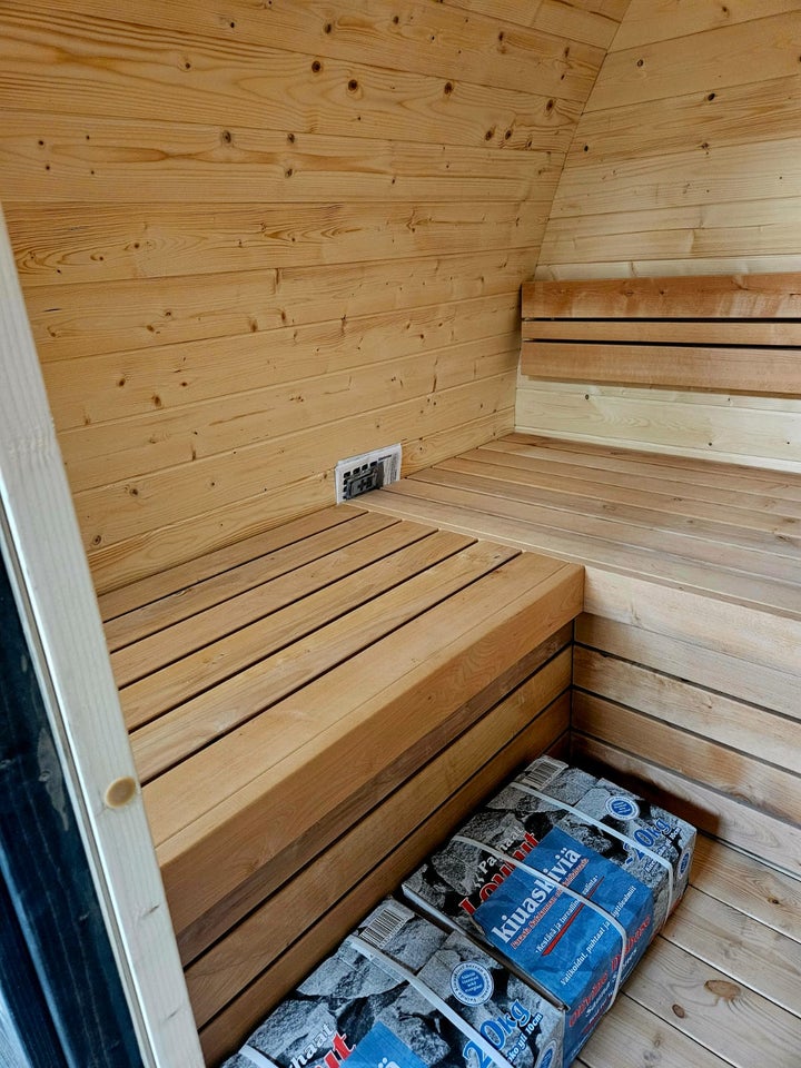 (Påske Tilbud) Arkformet 200cm lang sauna til 4-...