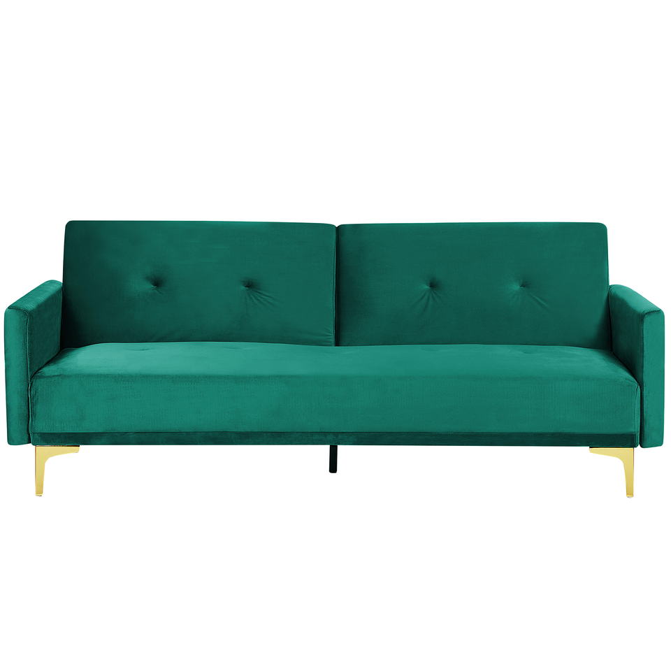 Sovesofa LUCAN Smaragdgrøn Velour