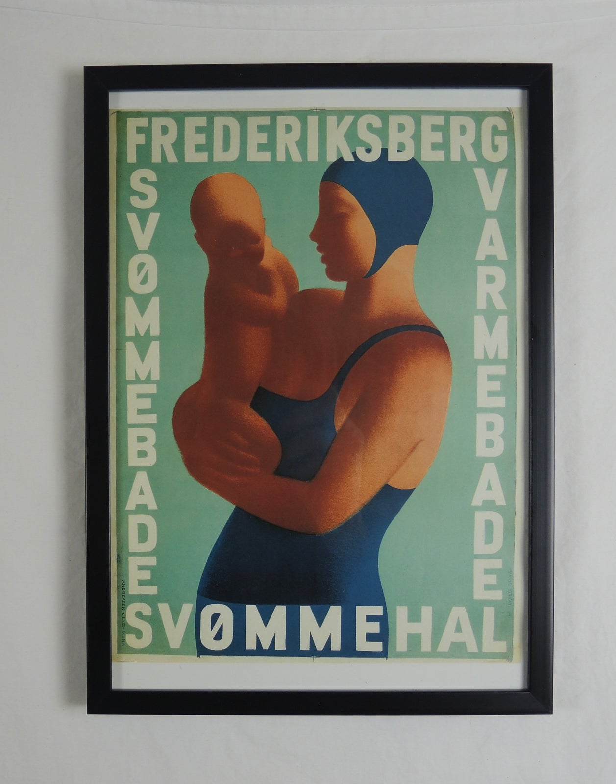 Baglæns Inspicere Optøjer Sikker Hansen (1897-1955). Offset af plakat fra 1934 med ramme. – dba.dk –  Køb og Salg af Nyt og Brugt
