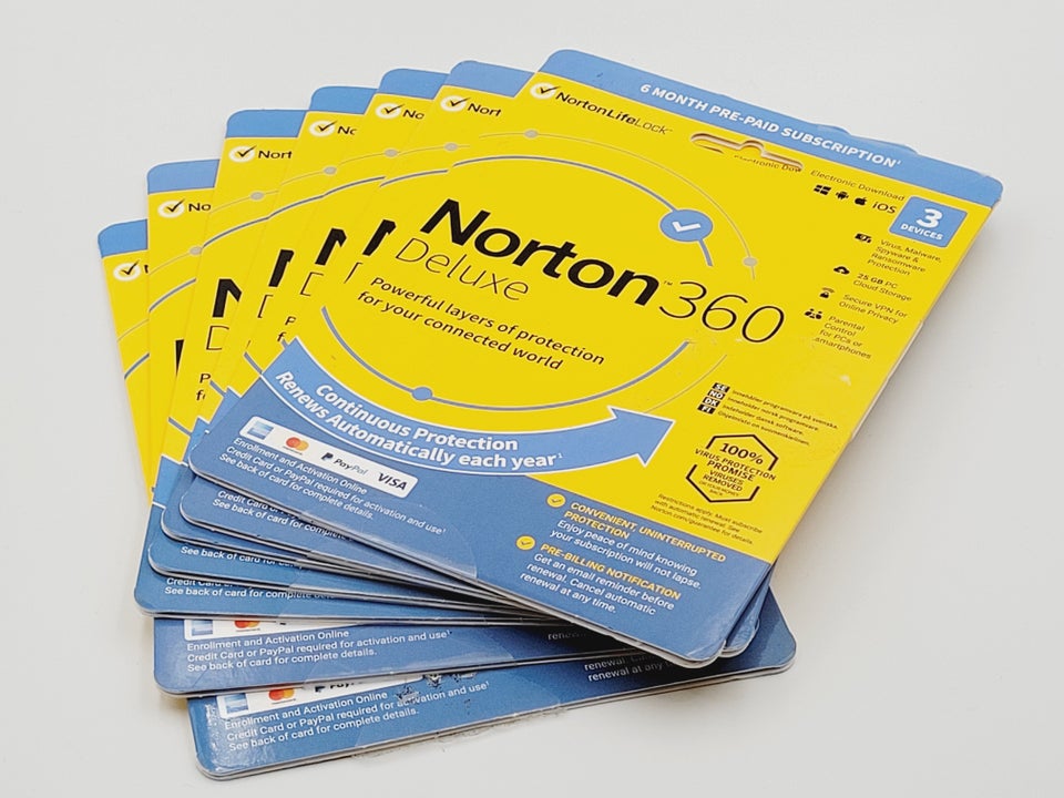 ⭐️ Norton 360 Delux 7 stk af 6 Måneder