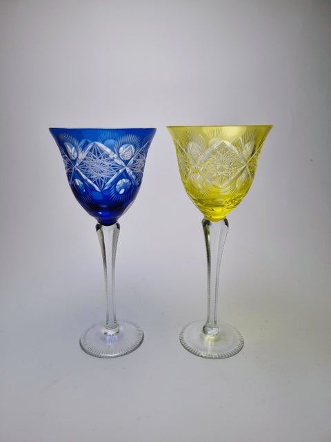 Glas, Bøhmiske krystalglas , Bøhmiske krystalglas
H 20,5 cm…