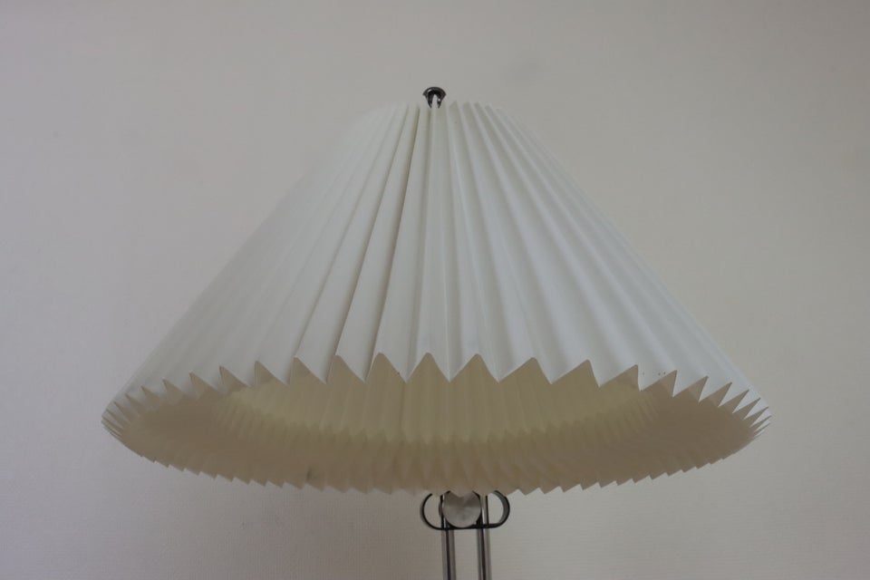 Vintage gulvlampe i stål med plisse skærm – Le K...