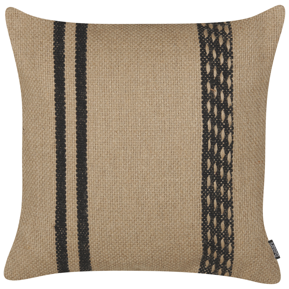 Dekorativ jutepude 45 x 45 cm beige DESALIX