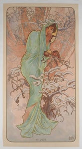 Alphonse Mucha (1860-1939) - Saisons : l'hiver