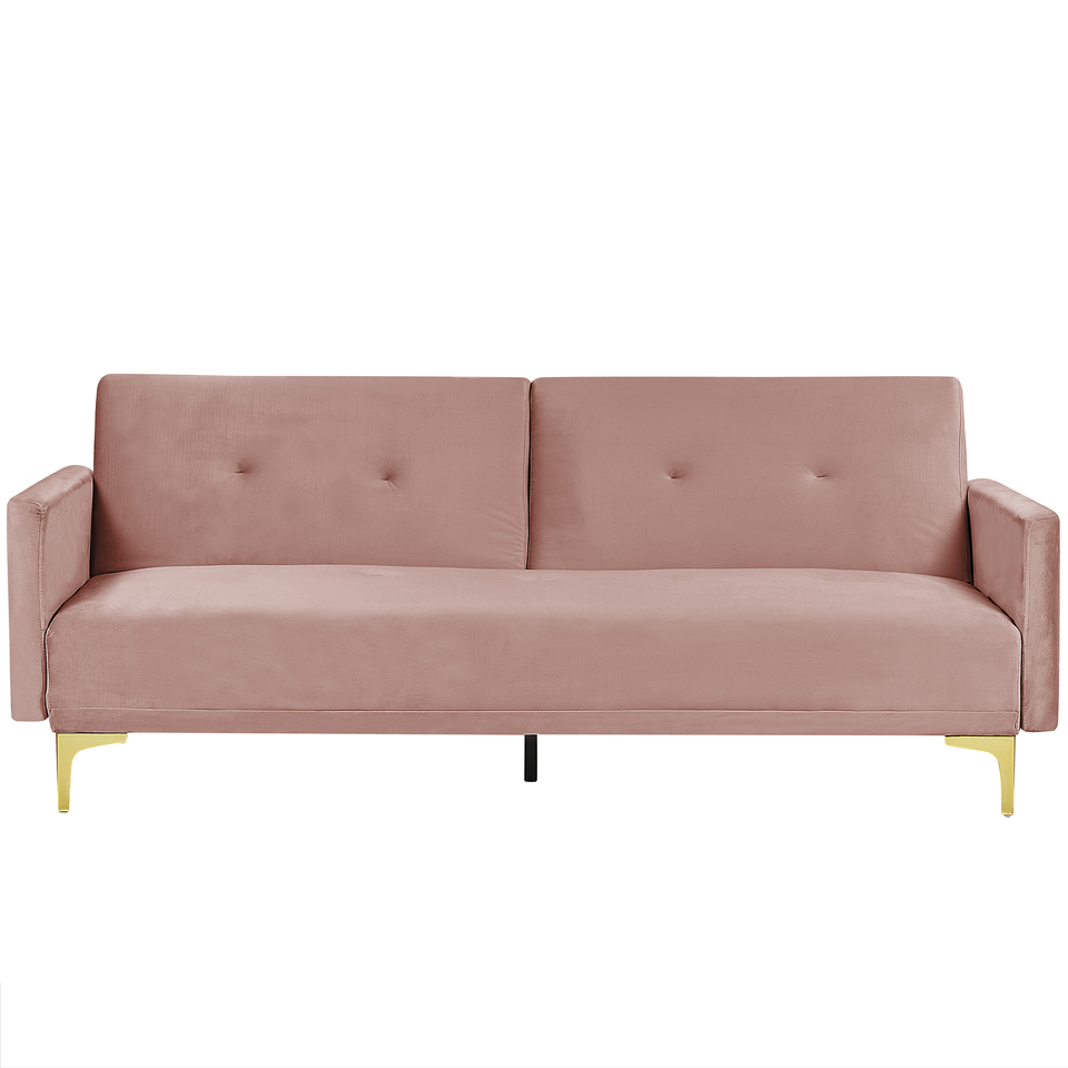 Sovesofa LUCAN Lyserød Velour