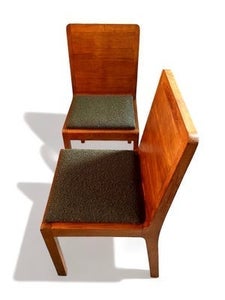 Art Deco Vintage stole - egetræ 