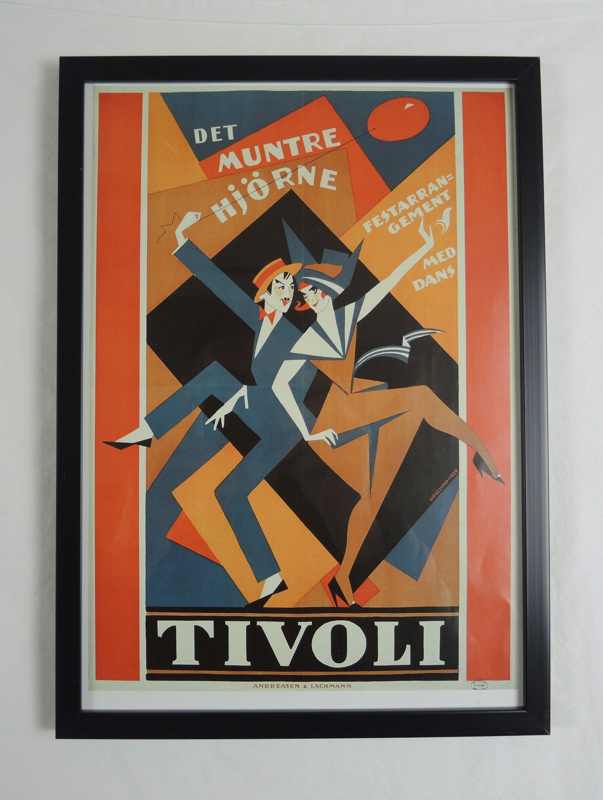 Thor Bøgelund. Offset af plakat "TIVOLI" fra 1920 med – dba.dk – Køb og Salg af Nyt og Brugt