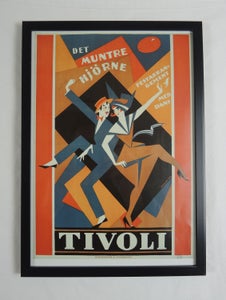 Thor Bøgelund. Offset af plakat "TIVOLI" fra 1920 med ramme
