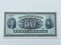 Danmark, sedler, 50 krone Specimen