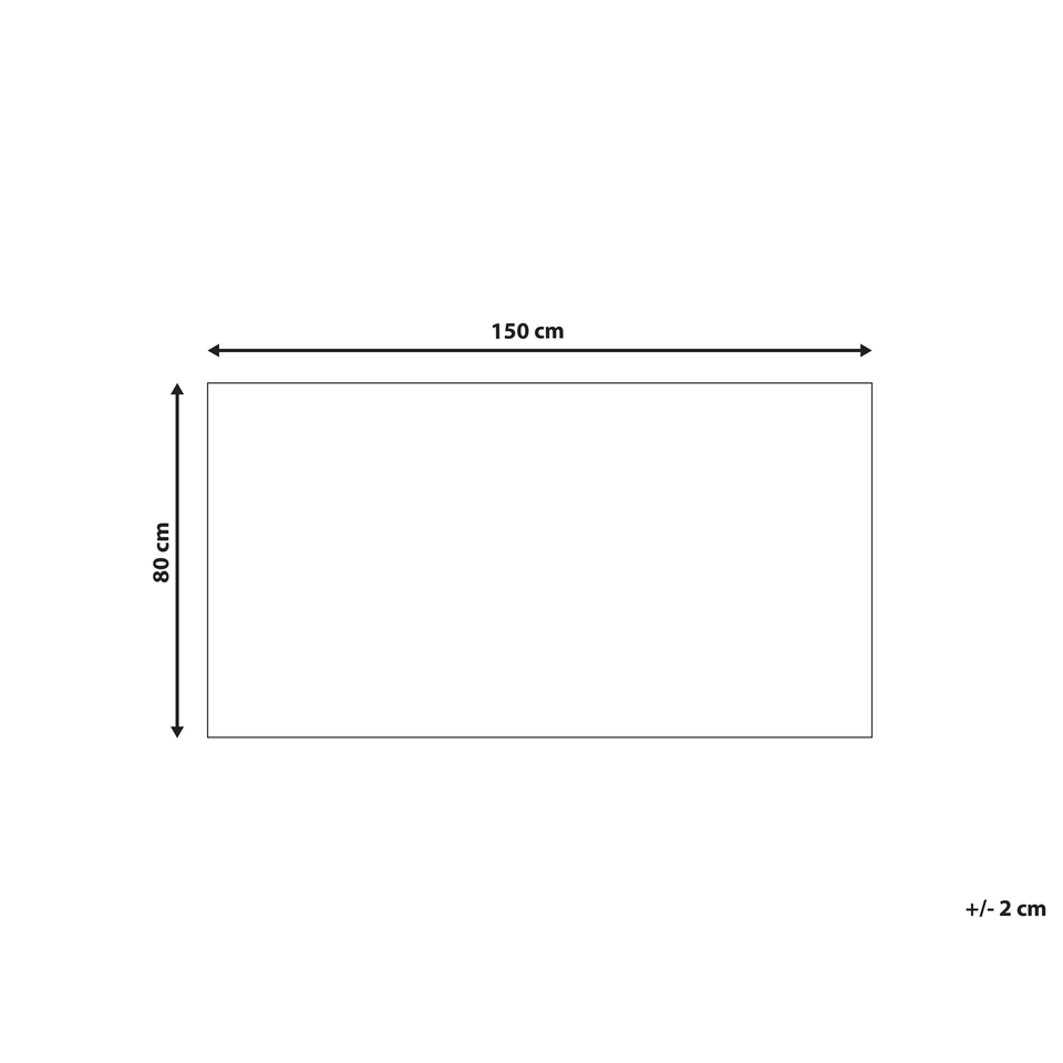 Tæppe 80 x 150 cm multifarvet bomuld PURNIA