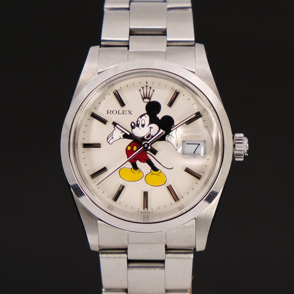 Rolex Date 15000 Mickey Mouse 1987 – dba.dk – og af Nyt og Brugt