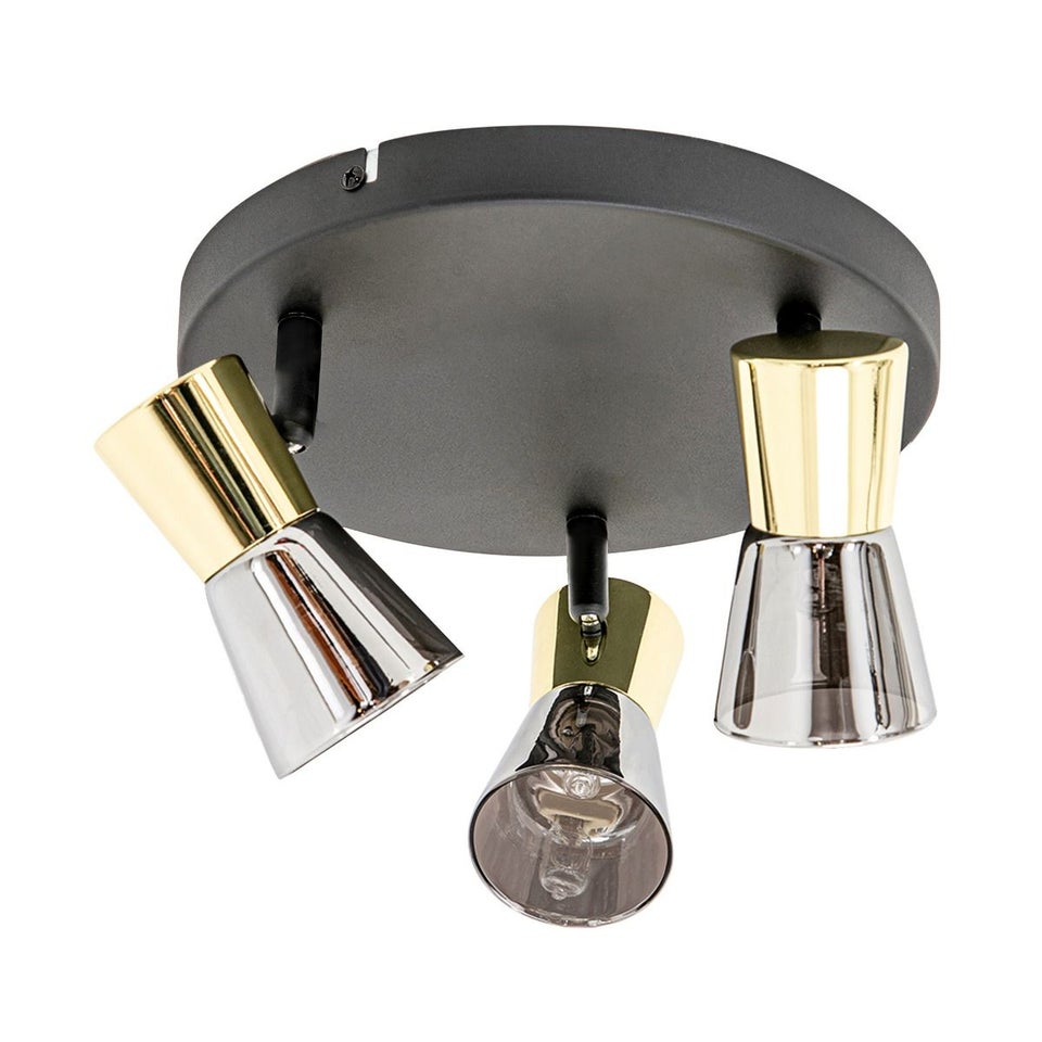 Cento trio loftlampe sort (gratis levering)