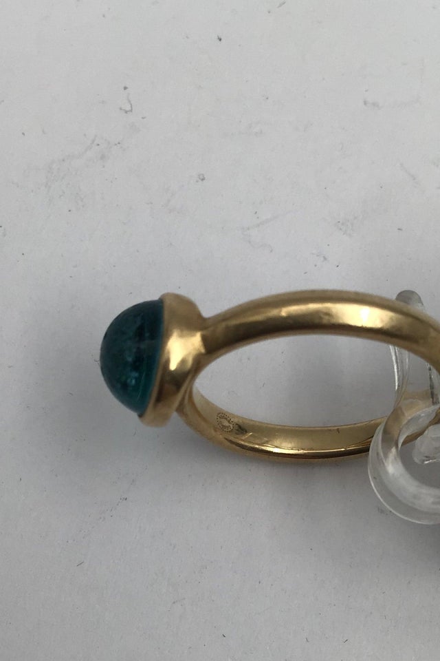 Georg Jensen 18K Guld Ring David Chu Moonrise Bl...