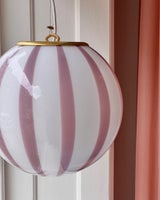 Ceiling lamp - Pink lavender vertical stripes (...