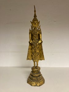 Figur, stående Buddha, Thailand