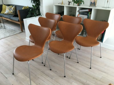 Arne Jacobsens 3107 stole i cognac classic soft l der. dba.dk