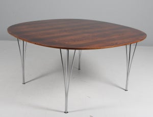 Piet Hein & Bruno Mathsson super cirkulært bord, palisander
