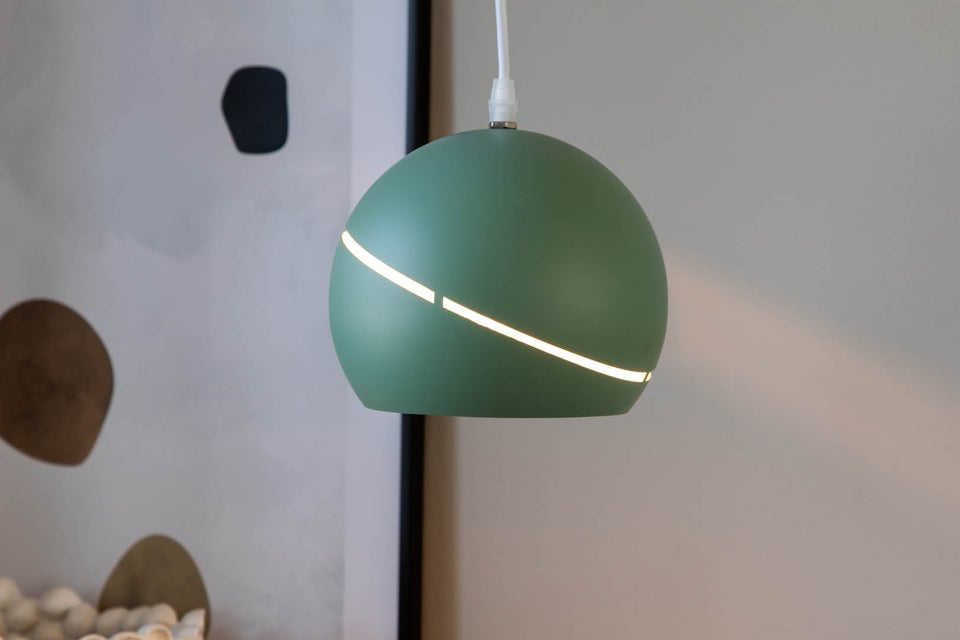 Wei belysning pendel Ø18cm stål grøn.