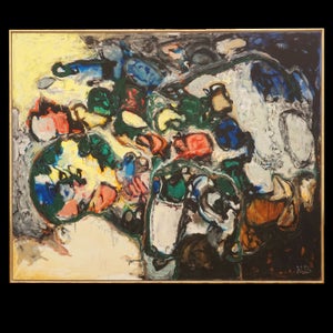 Mogens Balle maleri; Mogens Balle, 1921-88, olie på lærred.
