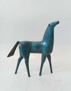 Moderne heste skulptur i bronze