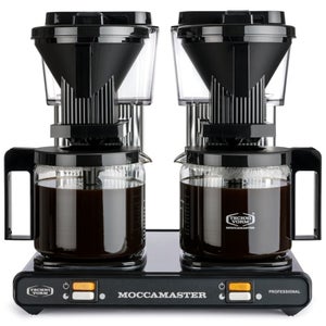 Moccamaster Kaffemaskine - Professional Double - Black Silver - Kaffemaskiner...
