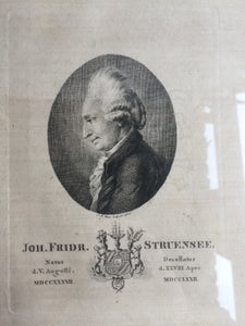 Portræt af Johann Friedrich Struensee