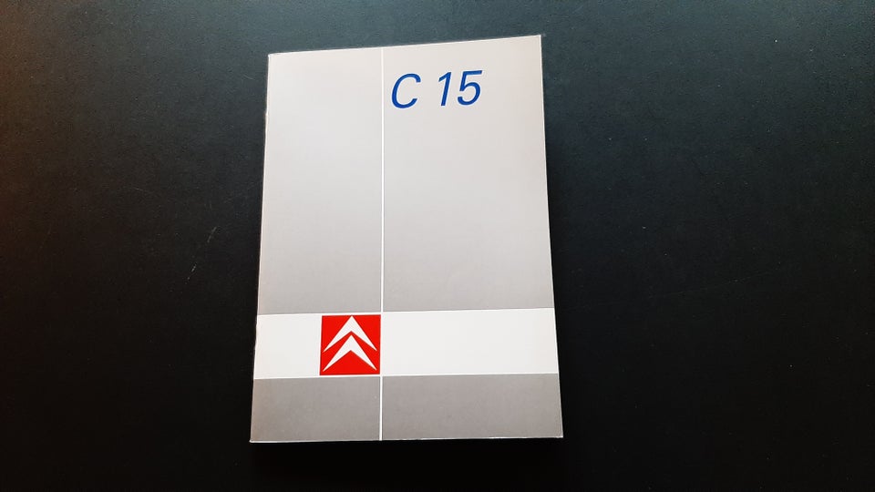 Citroen C15 instruktionsbog