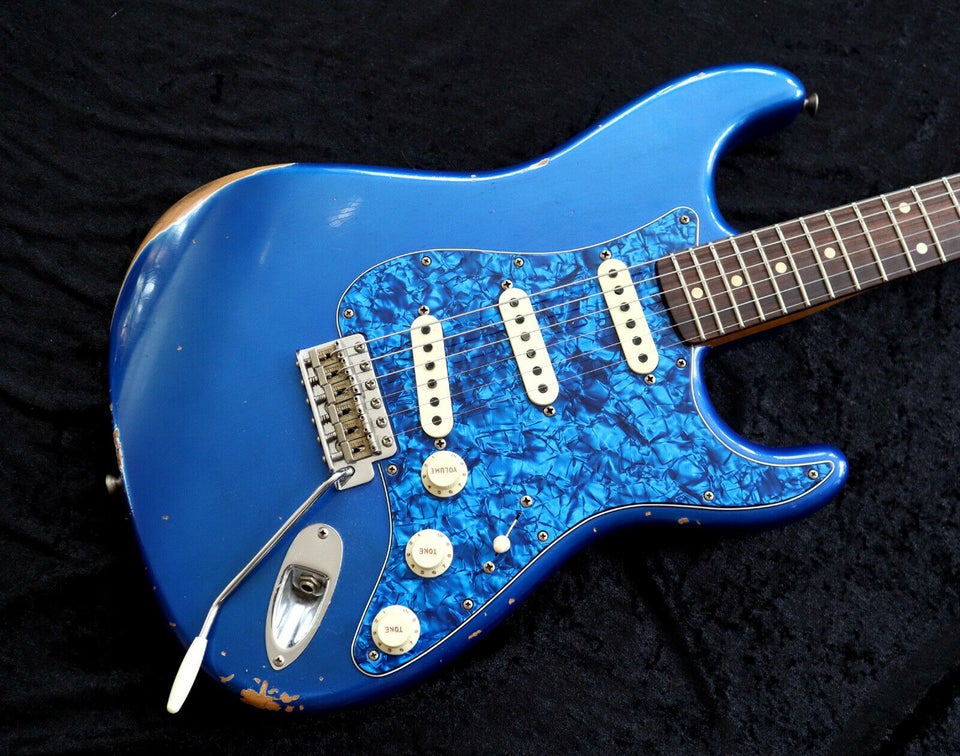 Fender Custom Shop Blue Pearl Stratocaster i Blu...