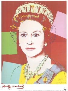 Andy Warhol, after - Queen Isabel II - Licensed Print. - Big Size