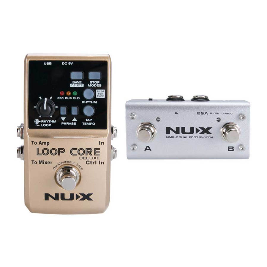 Nux Loop Core Deluxe Bundle loop-guitar-pedal