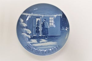 Bing & Grøndahl. Juleplatte 1958. Diameter 18 cm. (1 sorteri