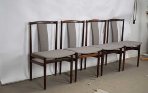 4 spisebords stole i palisander dansk design af Henning Sørensen