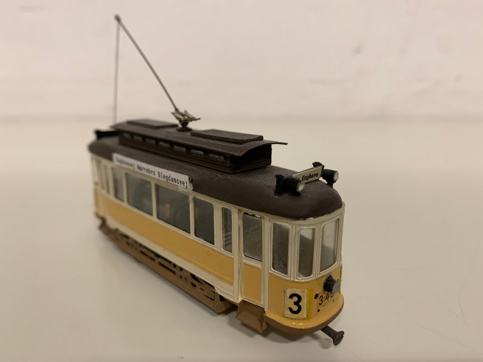 Model, Sporvogn, Linie 3, København + bog