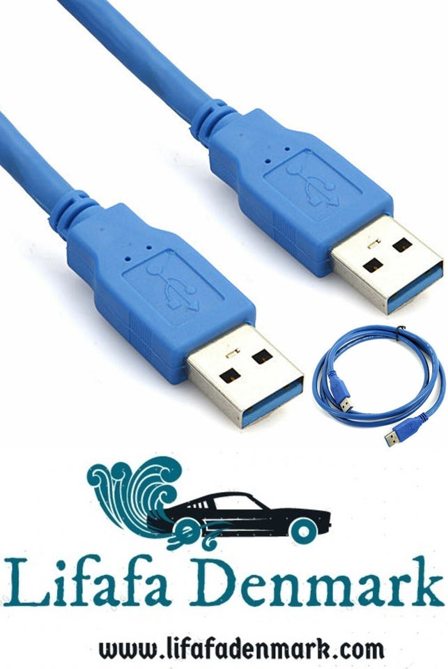burst Fælles valg Barn USB 3.0 han til han kabel Type A stik høj hastighedsledning 2M – dba.dk –  Køb og Salg af Nyt og Brugt