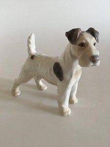 Bing & Grøndahl Figur Ruhåret engelsk foxterrier No 1998 VI SENDER