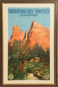 Ernesto Bottaro - Dolomiten, Tridentinisches Venetien plakat