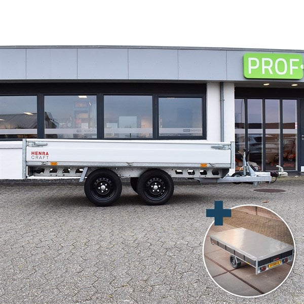 Henra Platformtrailer 2.000 kg Dobbeltakslet ink...