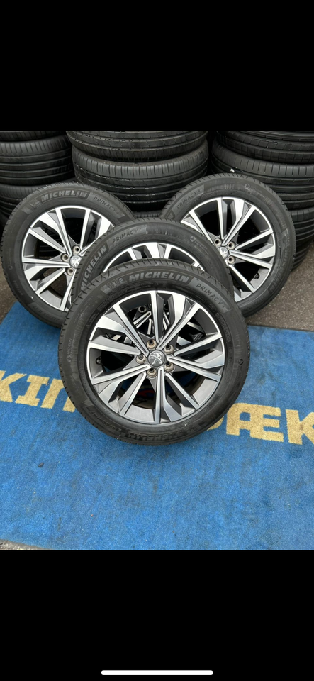 508/407/17 sæt originale Peugeot  alufælge 17” m...