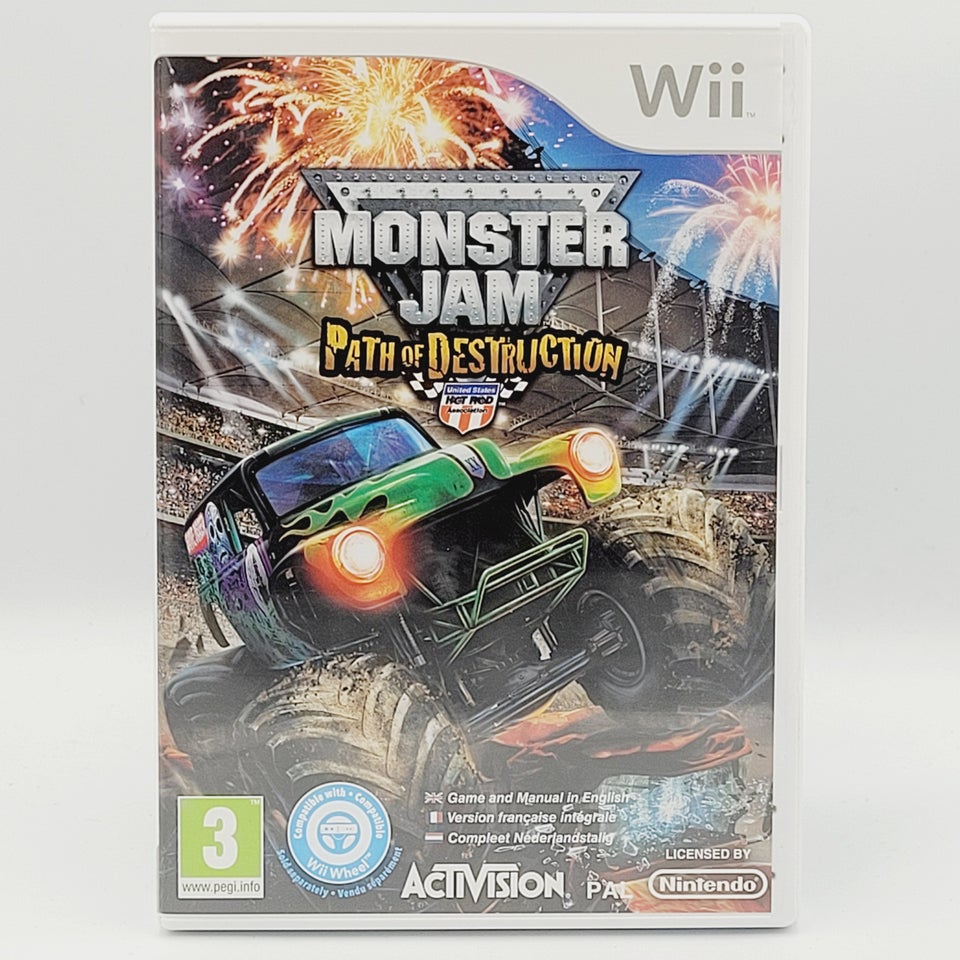 ⭐️ Wii: 	 Monster Jam Path of Destruction - KØB...