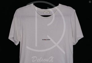 Saint Laurent T-shirt ‘Small Logo’ White (L)