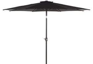 Surla solafskærmning parasol, med krank og tilt Ø3 M sort/sort.