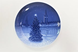 Bing & Grøndahl. Juleplatte 1930. Diameter 18 cm. (1 sorteri